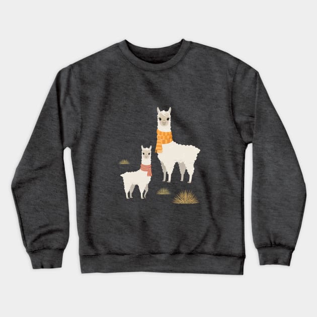 Fluffy Alpacas Crewneck Sweatshirt by Avisnanna